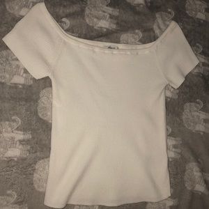 Madewell off the shoulder top 💋